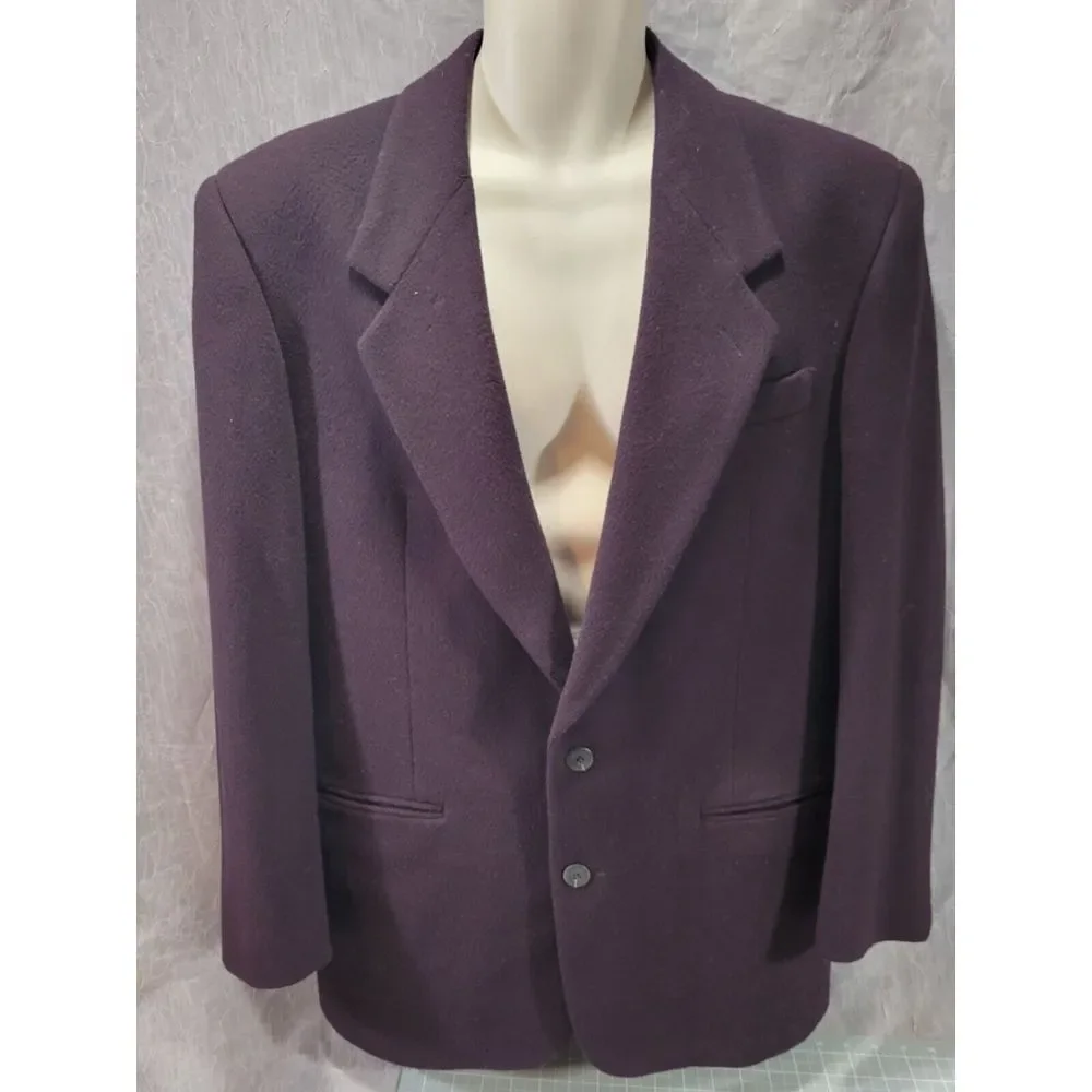 Alfani Sport Coat Men's 40R Wool Cashmere Blend Three Button‎ Fully Lined *READ*
